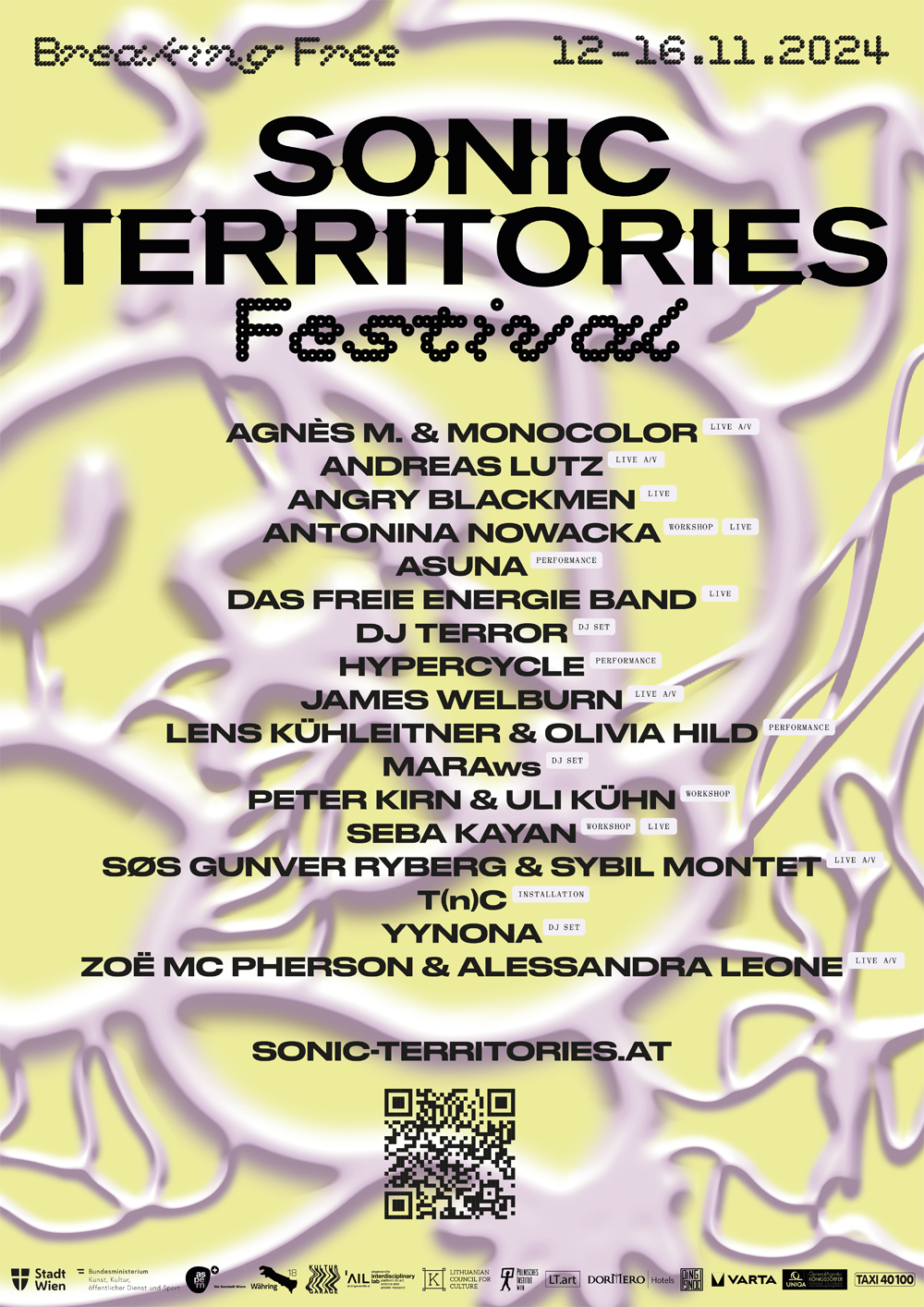 Sonic Territories Festival 2024 poster